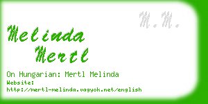 melinda mertl business card